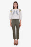 Veronica Beard Green 'Arte' Trouser Size 4