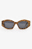 Celine Brown Acetate Cheetah Print Sunglasses