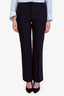 Helmut Lang Navy Blue Wool Straight Leg Pants Size 2