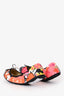 Jimmy Choo Orange Floral Scrunch Ballet Flat Size 41
