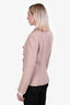 Balmain Blush Wool Blazer with Gold Buttons Size 40