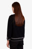 Pre-loved Chanel™ 2005 Black Cashmere Cardigan + Sleeveless Top Set Size 44