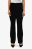 Saint Laurent 2022 Black Velvet Pleated Trousers Size 40