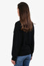 Maje Black Wool Cashmere Embellished V-Neck Sweater Size 1