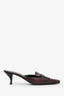 Prada Burgundy Leather Pointed Toe Heels Size 39