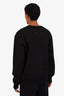 Maison Margiela Black Stripe Cotton Stamp Sweatshirt Size 50