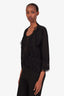 Pre-loved Chanel™ 2006 Black Interlocking CC Logo Top and Cardigan Set Size 42