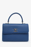 Pre-loved Chanel™ 2019 Blue Lambskin Small Trendy CC Top Handle Bag