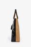 Marni 2022 Black/Brown Coated Canvas 'Tribeca' Shopping Tote