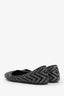 Burberry Black Woven Leather Ballet Flats Size 39