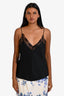 Anine Bing Black Silk 'Mael Camisole' Tank Top Size S