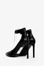 Saint Laurent Black Leather Ankle Strap Pumps Size 37