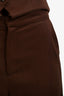 Reformation Brown Vest + Wide-Leg Pants Set Size 6