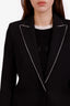 Givenchy Black Wool Sparkle Detail Blazer Size 34