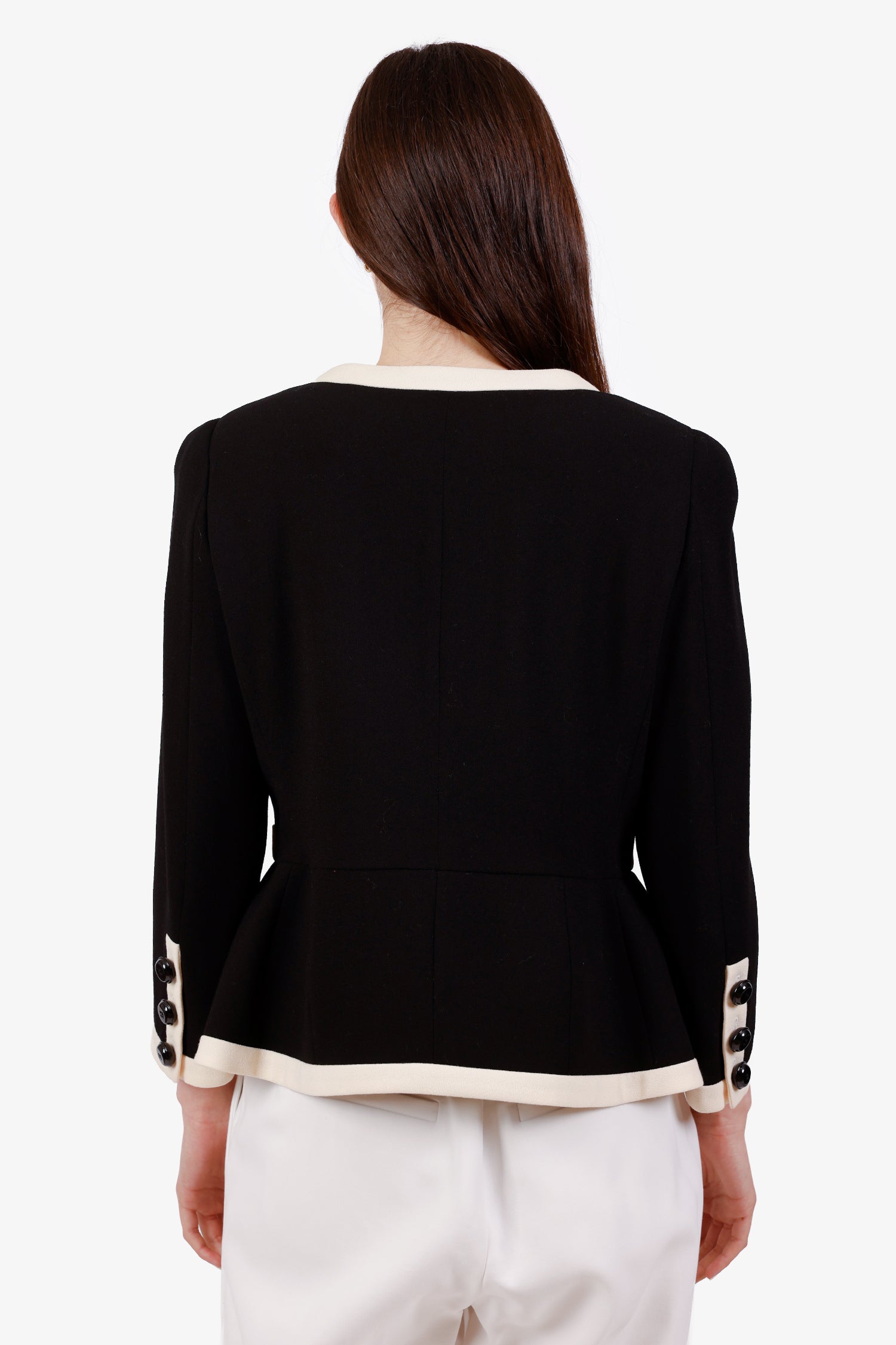 Moschino Cheap And Chic Black/White Detailed Jacket Size 46 – Mine