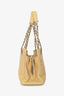 Pre-loved Chanel™ 1997 99 Light Yellow Caviar Interlocking CC Timeless Petit Shopper Tote Bag