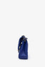 Pre-loved Chanel™ 2017-2018 Royal Blue Chevron Quilted Leather Medium Classic Double Flap Bag