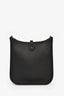 Hermès 2022 Black Clemence Leather Evelyn TPM