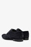 Louis Vuitton Navy Blue Perforated Suede Derby Loafers Size 7.5 Mens
