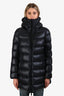 Moncler Navy Down 'Suyen' Midi Coat Size 1