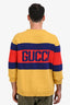Gucci Yellow/Blue/Red Wool 'Gucci 100' Sweater Size L Mens