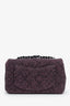 Pre-loved Chanel™ 2022+ Pink/Black Tweed Mini Rectangular Flap Bag