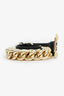 Versace Jeans Couture Black/Gold Chain Detail Belt