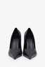 Balenciaga Black Square Knife Leather D'Orsay Pumps Size 36