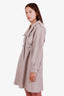 Pre-loved Chanel™ 16C Grey Tweed Military Coat Size 36