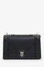 Christian Dior Black Grained Leather Small Diorama Chain Bag