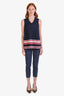 Max Mara Slate Blue Tapered Trouser Size 2