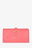 Hermès 2017 Pink Leather Bearn Wallet