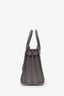 Saint Laurent Grey Smooth Leather Baby Sac De Jour Top Handle With Strap
