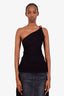 Givenchy Black Chain Strap One Shoulder Top Size 34