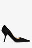 Prada Black Suede Pointed Heels Size 36