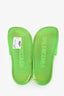Balenciaga Neon Green Logo Pool Slides Size 8