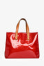 Louis Vuitton 2006 Red Patent Leather Reade PM Tote