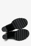 Louis Vuitton Black Patent Monogram Trim Star Trail Combat Boot Size 38