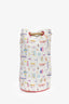 Hermès White/Multi Canvas 'Petit Chalutier' Duffle Bag Kids