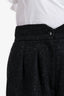 Dusan Grey Boucle Tweed Wool Wide High Rise Trousers Size 40