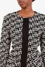 Akris Punto Black/White Tweed Button Up Jacket Size 6