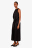 Celine Black Sleeveless Blouse Pants Zippered Jumpsuit Size 38