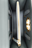 Christian Dior Grey Leather 'St.Honore' Tote Bag with Strap