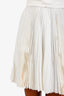 Khaite White Lou Lou Pleated Mini Dress Size 2