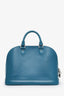Louis Vuitton Blue Epi Leather Alma PM Top Handle with Strap