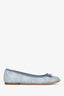 Christian Dior Blue Raffia Ballet Flats Size 39