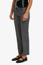 Loewe Grey Wool High-Waisted Trousers Size 34