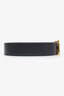 Hermès Grey/Green Leather Reversible H Buckle Belt