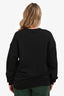 Moschino Couture Black Logo Crewneck Long Sleeve Sweater Size 40
