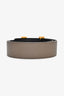 Hermès 2015 Black/Etoupe Epsom Leather Reversible 42mm Constance Belt Size 95